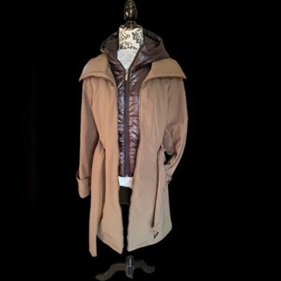 Michael Kors Soft Shell Puffer Hooded Jacket Women's Sz Medium - Picture 15 of 16